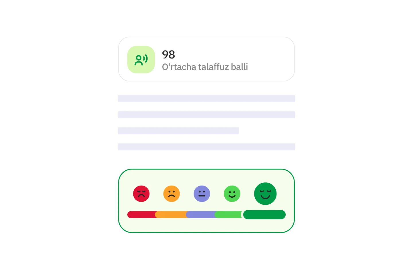 Real-time feedback