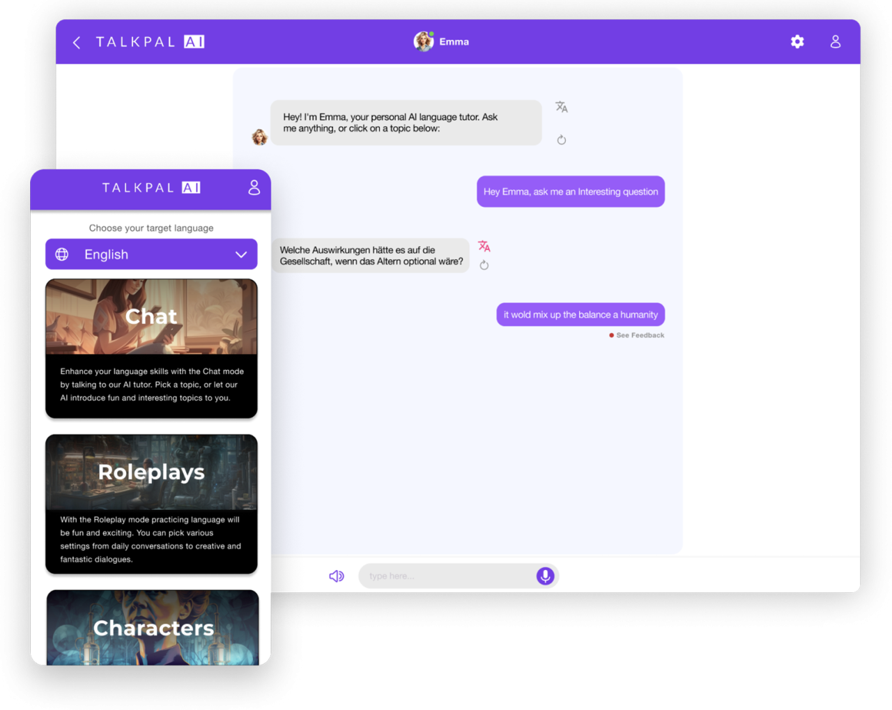 AI-Sprachlehrer - TalkPal