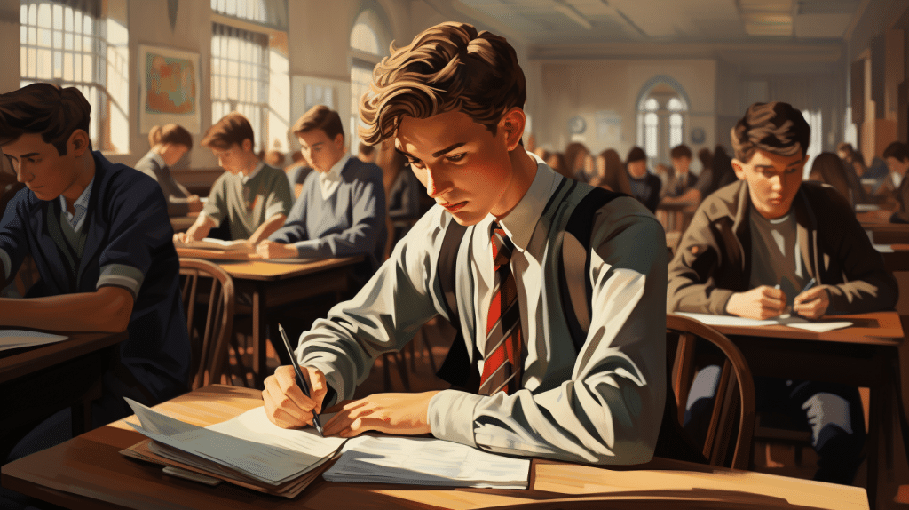 A diákok papíron írnak nyelvvizsgát