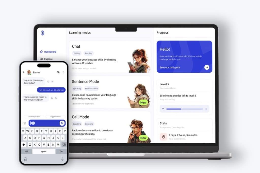 AI-interface voor het leren van talen