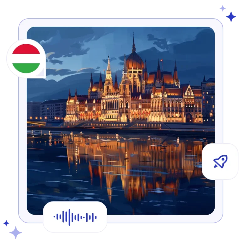 The magnificent Gothic-style Hungarian Parliament Building illuminated at night, reflecting in the Danube River in Budapest.