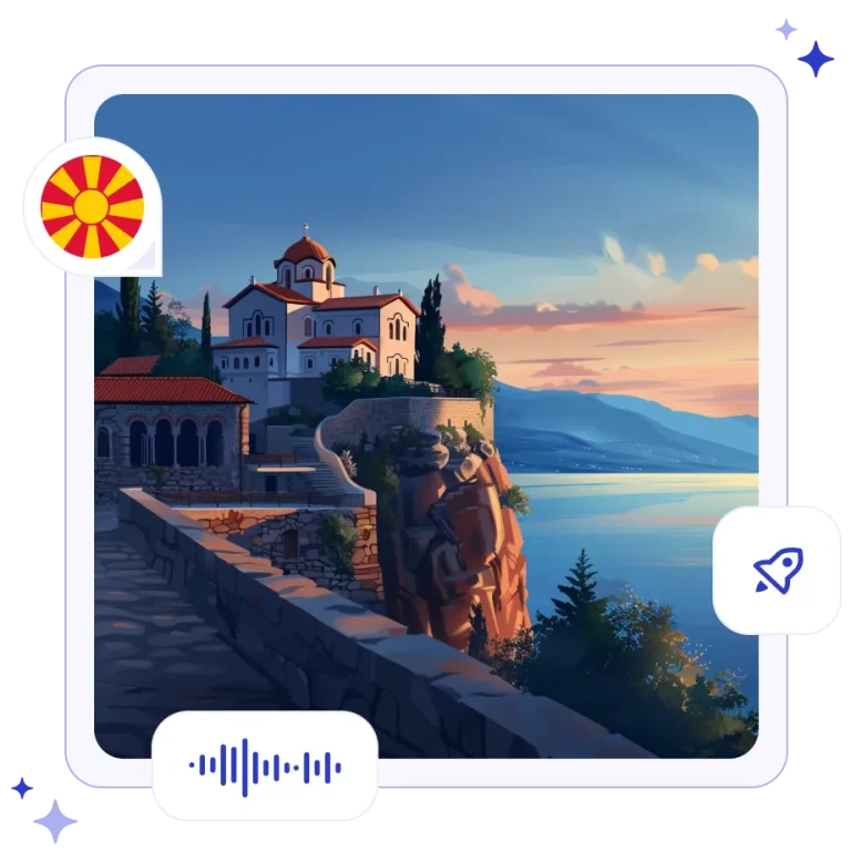 The medieval Church of Saint John at Kaneo perched on a dramatic rocky cliff overlooking Lake Ohrid in North Macedonia.