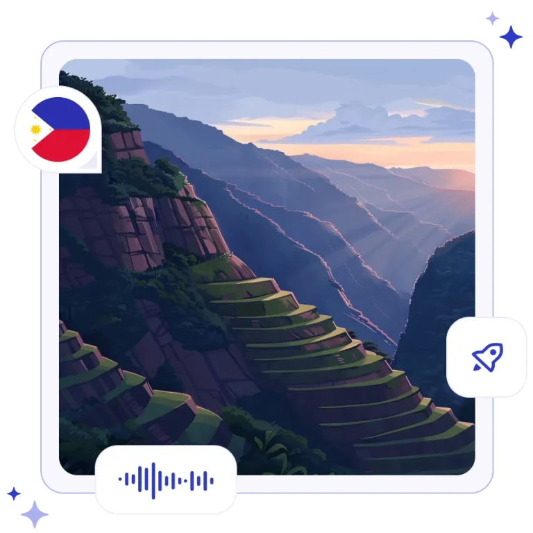 The vibrant, emerald-green layered Banaue Rice Terraces carved into steep mountainsides in the Philippines.